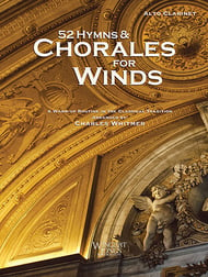 52 Hymns and Chorales for Winds Alto Clarinet band method book cover